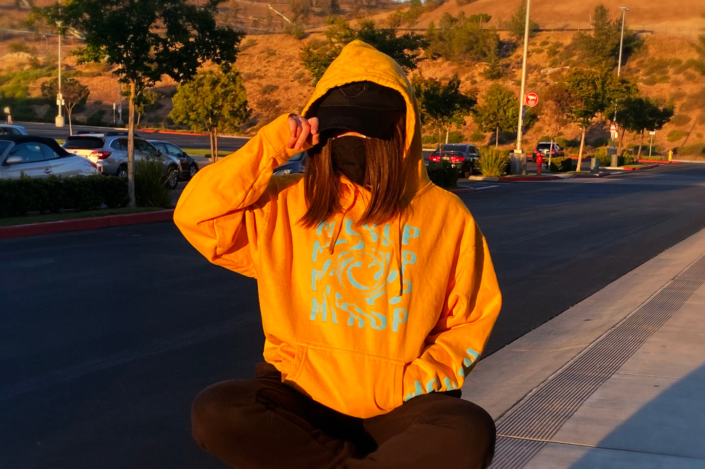 Mixup Yellow hoodie