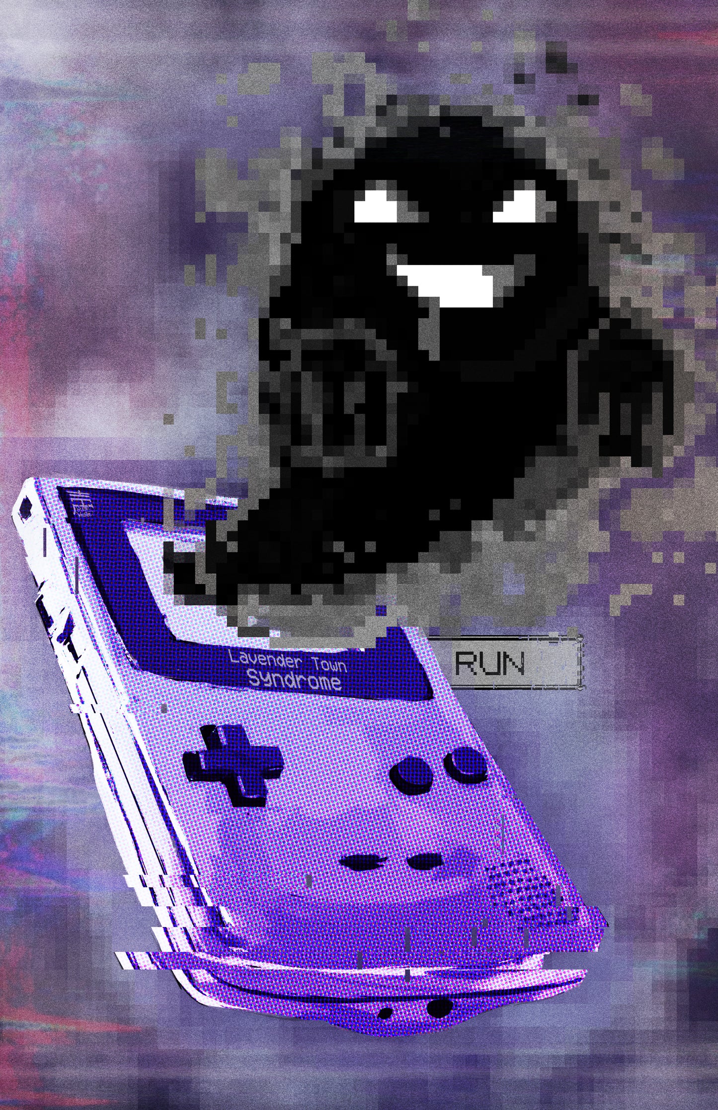 Holographic Lavender Town (11x17)