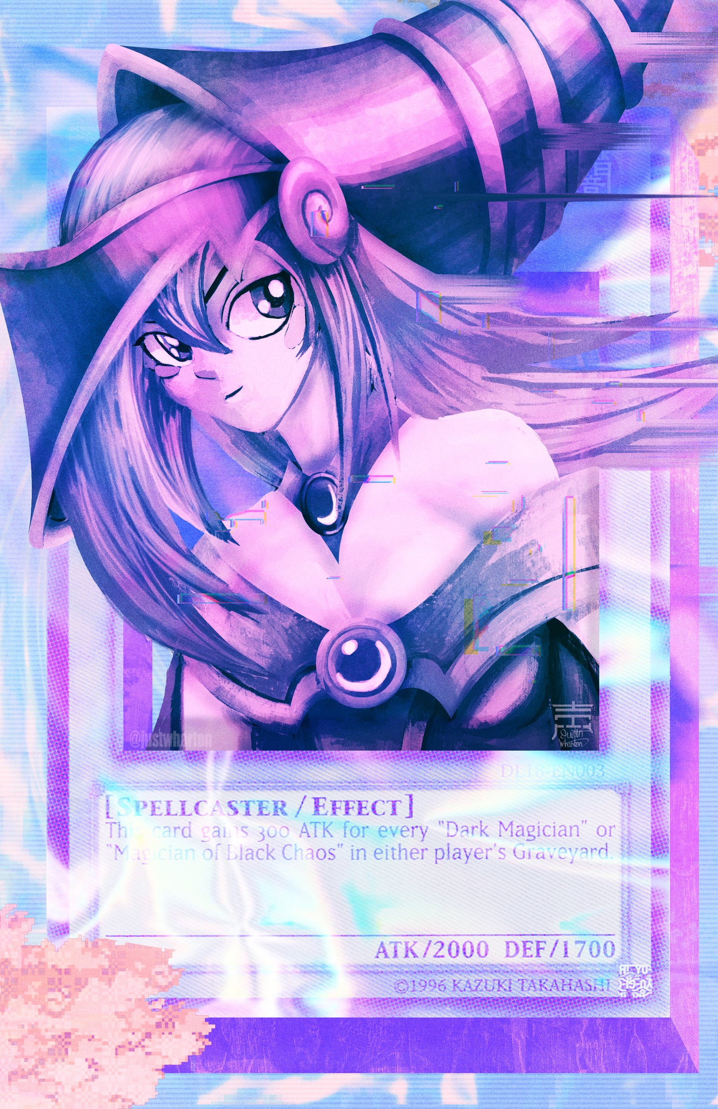 Holographic Dark Magician Girl (11x17)